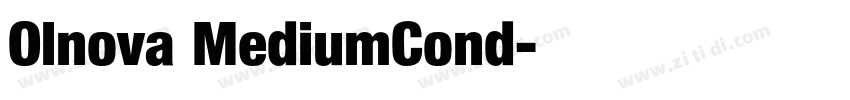 Olnova MediumCond字体转换